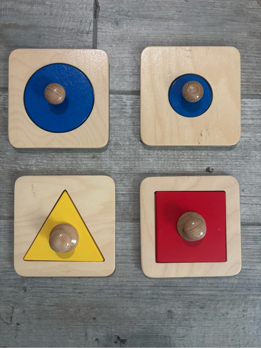 Montessori Wooden Shape & Size Puzzle Set – Monti Kids